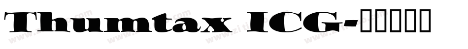 Thumtax ICG字体转换